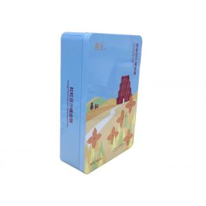 Cmyk Shiny Laminated Tinplate Biscuit Tin Box Rust - Proof , Construction Design