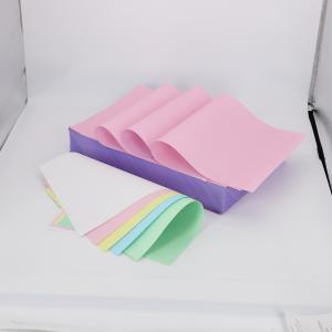 China 60gsm CFB CF NCR Paper For Laser Printers White Pink Yellow Carbonless Paper 65 X 100cm supplier