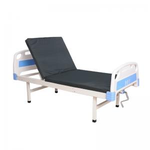 Clinic One Crank Hospital Bed ABS Metal Medical Bed With Mattress 200*90*50cm