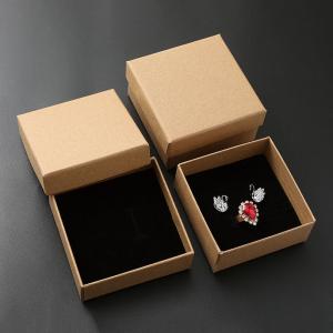 China Customized Size Custom Necklace Bracelet Ring Earring Kraft Paper Box for BRACELETS supplier