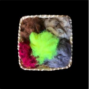 Solid Dope Dyed Polyester Staple Fiber 1.2D×38mm With Excellent Color Fastness