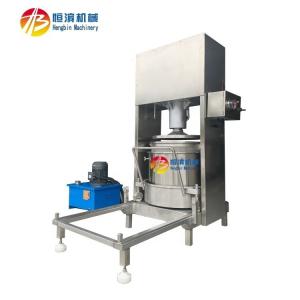 China 200L industrial hydraulic cold press juicer for heavy duty fruit and vegetable pressing supplier