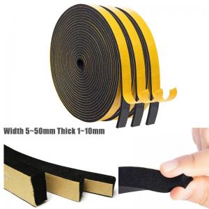 30 Feet UPVC Door Weather Seal Neoprene CR Foam Tape Weather Stripping