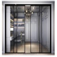 China Toughened Glass Push Pull Sliding Door Partition Soundproof on sale