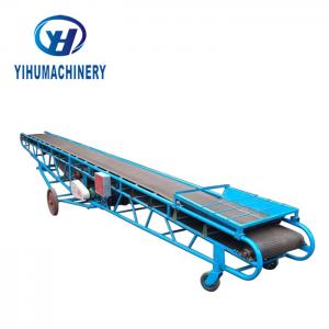 China Grain Flexible Belt Conveyor PVC PU Rubber Material 380V Voltage supplier