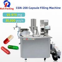 China Semi Automatic Capsule Filling Powder Machine With Sowing Protective Device on sale