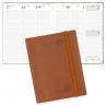 China Softcover Weekly Academic Planner 2023 2023 Brown Vegan Leather wholesale