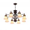 China Black iron dining room chandelier for sitting room Farmhouse lighting (WH-CI-96) wholesale