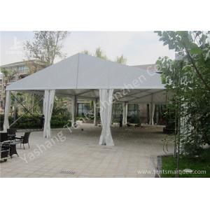 White Soft PVC Fabric Sunshade Outdoor Event Tent Rustless Aluminum Alloy Frame