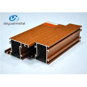 China Nature Color Wood Grain Aluminum Extrusion  / Aluminum Extrusion Framing Systems supplier