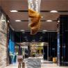 Wave Shaped Hotel Lobby Banquet Exhibition Hall Chandelier Art Custom Engineering Lamp