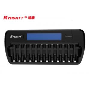 China 12 Slot Nimh Aaa Battery Charger DC 12 Volt 1.5A Suitable For 1 - 12pcs supplier