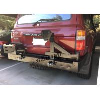 China Rolled Steel 4x4 Rear Bumper With Spare Tire Holder For 92 - 97 Land Cruiser FJ80 Series LC80 LX450 on sale