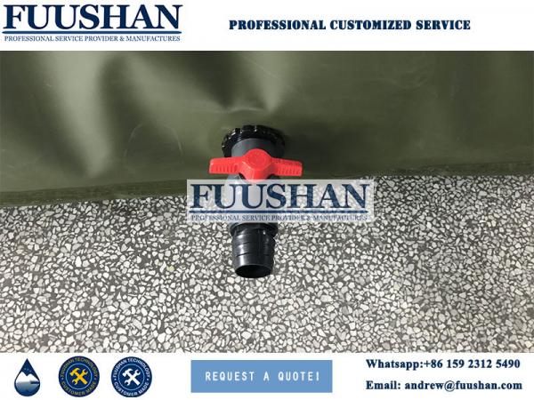 Fuushan 50 M3 50000Liter Folded PVC Inflatable Water Storage Tanks / Fuel Tank