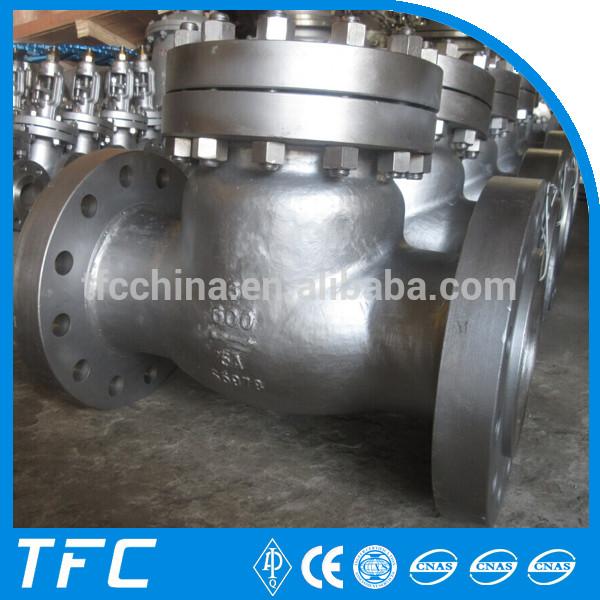cast steel bolted cover API 6D check valve