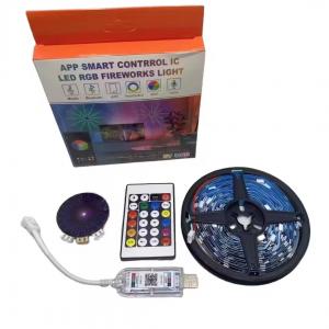 5V 2.4G Remote APP Control SMD5050 RGBIC LED Firework Lights For Room Party Christmas Deco