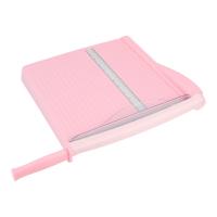 China Precise Cutting with Pink A4 Guillotine Photo Paper Cutter Cutting Thickness 10 Sheets on sale