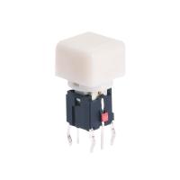 China Mini SPST Illuminated Push Button Switch IP40 With Cube Cap on sale