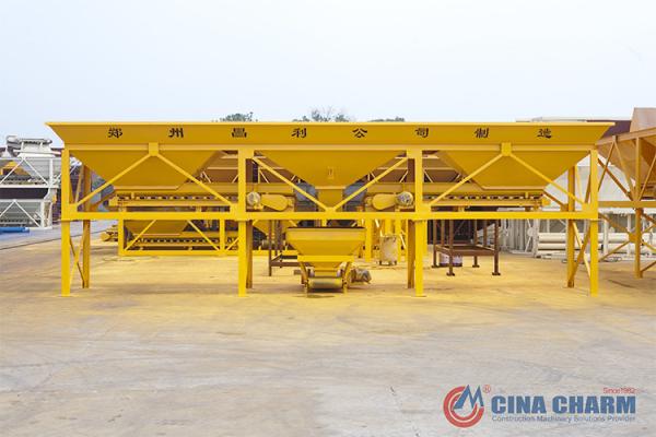 Ready mix three bins automatic Concrete Batching machine with weighing system