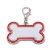 Etiquetas de perros de hueso de sublimación con inserciones en blanco de metal de aluminio
