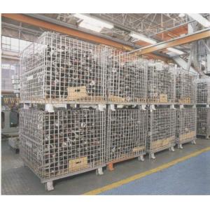 Heavy Weight Foldable Collapsible Wire Containers W47" X D39" X H35" In Zinc plate Finishes