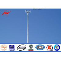 China Steel 95 ft Mono Pole Tower Mobile Cell Phone Tower Tapered Flanged Steel Poles on sale