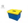 Rectangular Nesting Virgin PP Plastic Storage Box 50L With Locaked Lid 40*29*24