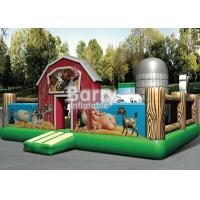 China Outdoor Playground Toddler Jump House Giant Farmyard Inflatable Toddler Playground With Beautiful Logo Printing on sale