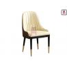 China Leather Upholstered Wood Restaurant Chairs Luxury Durable For 5 Star Hotel wholesale