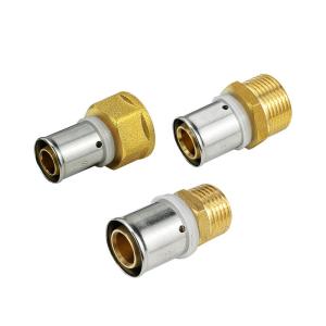 Good Quality Wholesale Customized U Type Equal Shape Brass Press Fitting for Pex Al Pex Pipes