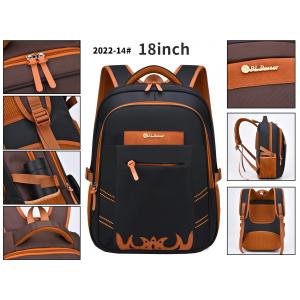 Nylon Business Casual Backpack Waterproof Student School 18 Inch Laptop Rucksack