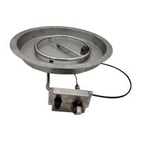 China 20lb 36 Inch Fire Pit Pan SUS304 Gas Fireplace Burner Pan on sale
