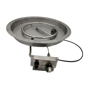 China 20lb 36 Inch Fire Pit Pan SUS304 Gas Fireplace Burner Pan supplier