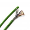 China Green AWG Flexible Network Cable 24 Copper Conductor HDPE Insulation PVC Sheath Cat5e SFTP wholesale