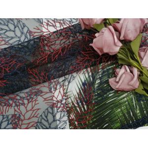 China 125CM AZO Free Colored Embroidery Recycled Lace Fabric supplier