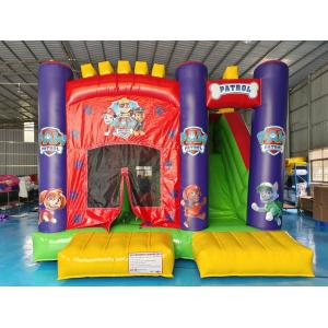 Funny Party Playground Inflatable Games Patrol Cartoon Inflatable Bouncy House With Slide Inflatable Combo For Kids