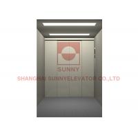 China 1.0m/S Cargo Lift Side Door Gearless Freight Elevator With Painted Steel Plate on sale