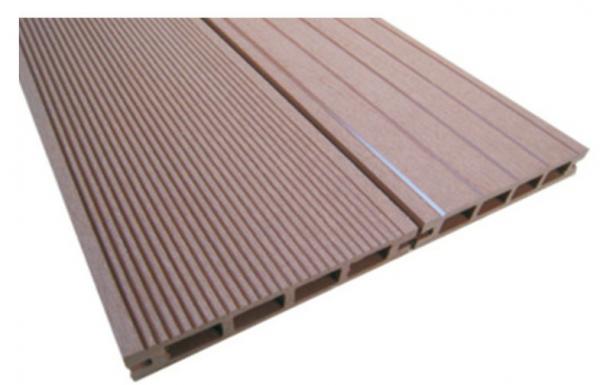 151x25mm WPC Hollow Decking , Eco-Friendly Composite Decking Board