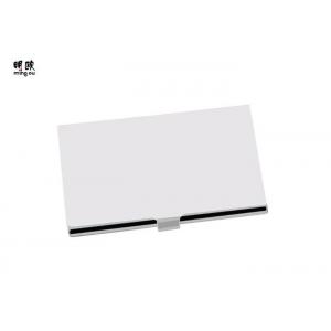 High End Stainless Steel Business Card Case , Solid Silver Business Card Holder Engraved