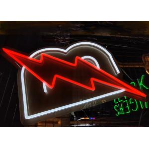 China Acrylic 12VDC 200cm Led Lightning Neon Signs RoHS For Bar supplier
