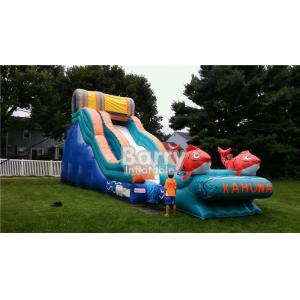 Colorful Commercial Inflatable Slide , Big Kahuna Inflatable Water Slide For Party