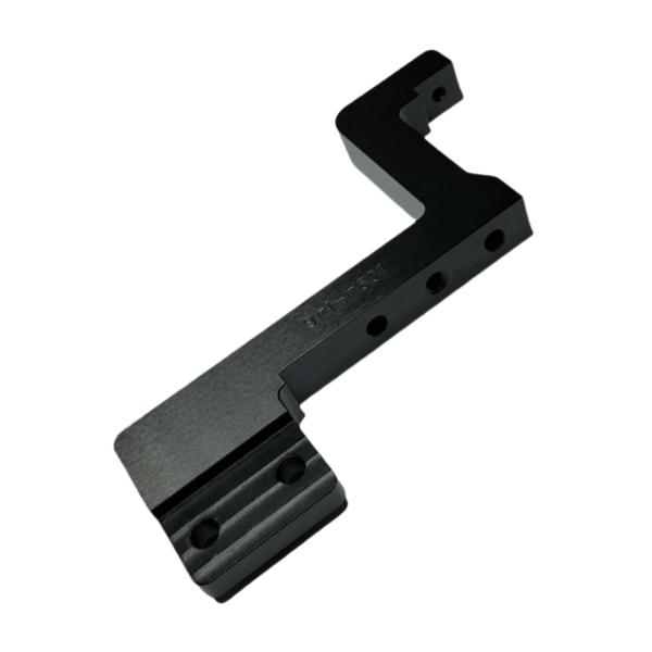 Custom Precision CNC Structural Parts Machining Services Black Engineered