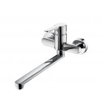 China 291mm Length Wall Mount Kitchen Sink Faucet Zinc Lever Kitchen Swivel Tap on sale