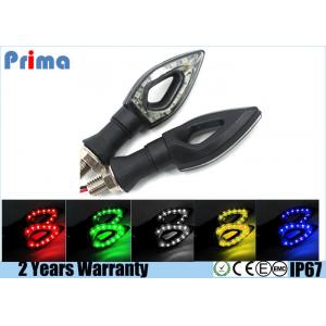 12 LED SMD Motorcycle Turn Signal Lights Blue Red Green Yellow White Color