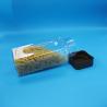China Boca vacía transparente de boca ancha rectangular PET plástico botella de dulces de nueces de tornillo tapa plana wholesale