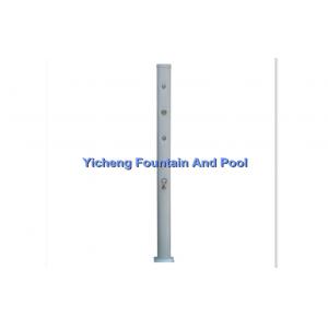 White Colour Aluminium Swimming Pool Straight Solar Showers With Foot Washing / Spray