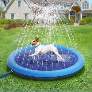 China Inflatable Pet Pool Splash Pad , PVC Water Sprinkler Pool With Spray supplier