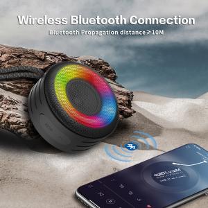 China 1500mAh IPX7 Waterproof Speaker , RGB Bluetooth Speaker ABS Silicone Material supplier