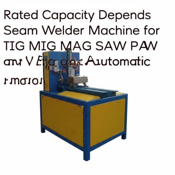 Electric Longitudinal Seam Welder with Single Phase Control Power Supply and Piano Clamp Workunit