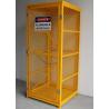Security Fall Prevent Gas Bottle Storage Box , Lockable Gas Bottle Safety Cages